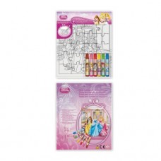 Puzzle de colorat Disney Princess mic