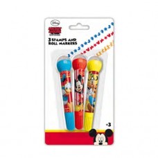 Set 3 markere cu stampila Disney Mickey