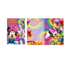 Felicitare Disney Minnie cu insigna