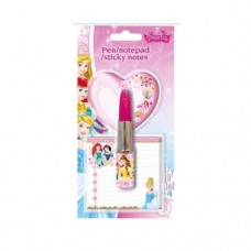 Set 2 carnetele adezive Disney Princess cu pix