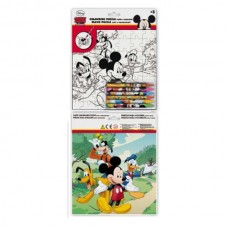 Puzzle de colorat Disney Mickey mare